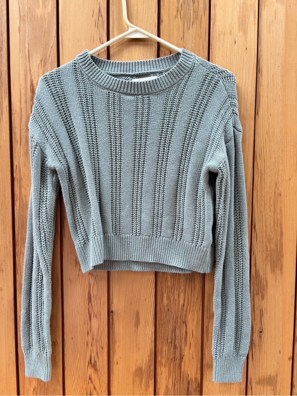 Aeropostale Light Gray Crewneck Sweater XS